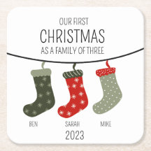 Eerste Kerstmis als familie van drie