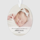 Eerste Kerstmis als grootouders 2 foto's Ornament (voorkant)