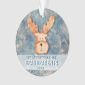 Eerste Kerstmis als grootouders die de feestdag ov Ornament (voorkant)