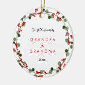 Eerste Kerstmis als grootouders | Foto Baby Keramisch Ornament (Links)