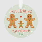 Eerste Kerstmis als grootouders - Gingerbrood Mann Ornament (voorkant)