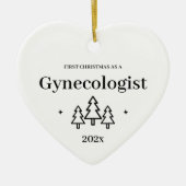 Eerste Kerstmis als gynaecoloog 2024 Keramisch Ornament (Voorkant)