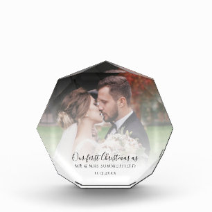 Eerste Kerstmis als huwelijksfoto aangepast Fotoblokken