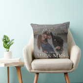 Eerste kerstmis als meneer en mevrouw Romantisch K Kussen (Stoel)