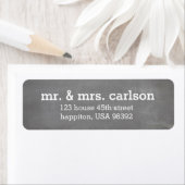Eerste Kerstmis als Mr & Mrs Chalkboard | Etiket (Insitu)