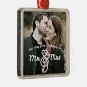 Eerste Kerstmis als Mr & Mrs Keepomwille Ornament (Rechts)