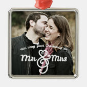 Eerste Kerstmis als Mr & Mrs Keepomwille Ornament (Voorkant)