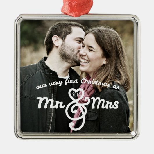 Eerste Kerstmis als Mr & Mrs Keepomwille Ornament (Voorkant)