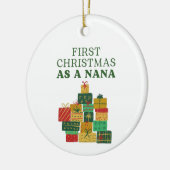 Eerste Kerstmis als Nana Keramisch Ornament (Links)