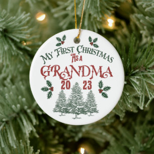 Eerste Kerstmis als oma Keramisch Ornament