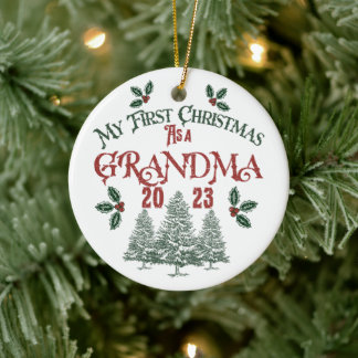Eerste Kerstmis als oma Keramisch Ornament