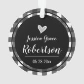 Eerste Kerstmis als oom Red Truck Ornament (achterkant)