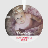 Eerste Kerstmis als opa foto Ornament (achterkant)