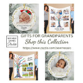 Eerste Kerstmis als opa-fotokeramische versiering Keramisch Ornament