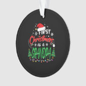 Eerste Kerstmis als Opa Nieuwe Opa Ornament (voorkant)