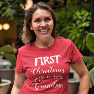 Eerste Kerstmis als overeenkomst tussen grootmafam T-shirt