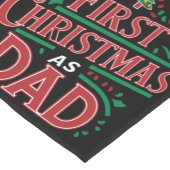 Eerste Kerstmis als pap bijpassend Kerstmis Korte Tafelloper (Hoek)