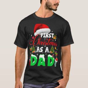 Eerste Kerstmis als pap Santa Hat Oegly Kerstmis 2 T-shirt