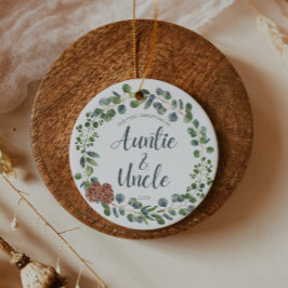 Eerste Kerstmis als tante en oom Keramisch Ornament