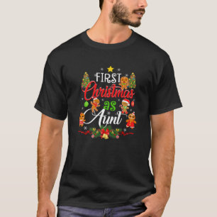 Eerste Kerstmis als tante Familie komt overeen met T-shirt