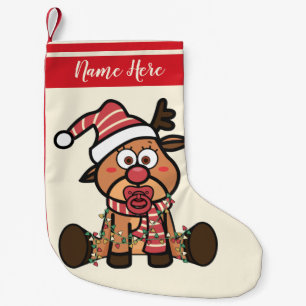 Eerste Kerstmis baby - Cute Baby Kleine Kerstsok
