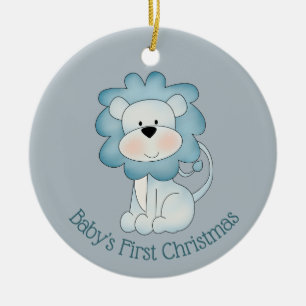 Eerste Kerstmis baby - Leeuw (baby boy) Keramisch Ornament