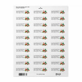 Eerste Kerstmis Baby's gepersonaliseerde retouradr Etiket (Full Sheet)