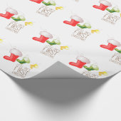 Eerste kerstmis cadeaupapier (Hoek)