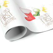 Eerste kerstmis cadeaupapier (Rol Hoek)