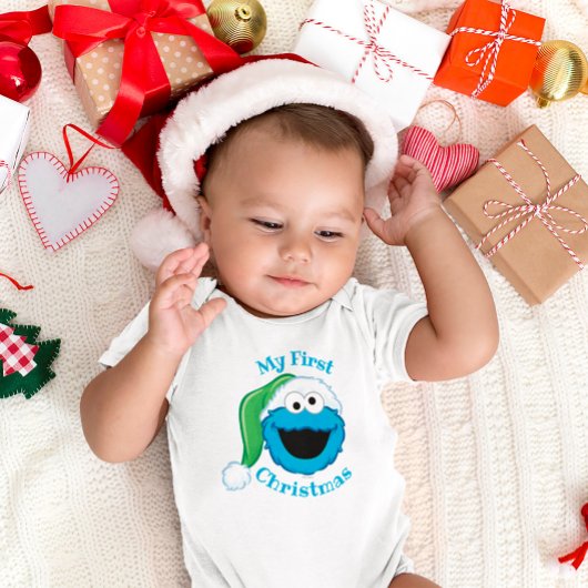 Eerste Kerstmis Cookie Monster Romper