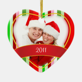 Eerste Kerstmis/Foto Keramisch Ornament