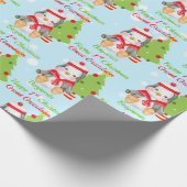 Eerste Kerstmis: Grootzoon Penguin Cadeaupapier (Hoek)