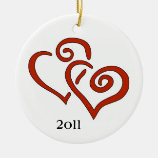 Eerste Kerstmis in 2011 Keramisch Ornament