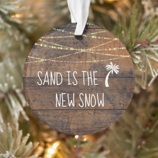 Eerste Kerstmis in Florida met de palmboomvakantie Ornament (Boom)