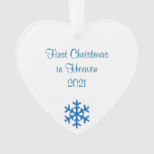 Eerste Kerstmis in Heaven 2021 Ornament (voorkant)