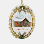 Eerste Kerstmis in New Home ornament (Rechts)