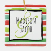 Eerste Kerstmis Ingegraged Custom Ornament (Voorkant)