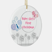 Eerste kerstmis keramisch ornament (Rechts)