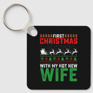 Eerste Kerstmis met mijn hete nieuwe vrouw familie Sleutelhanger