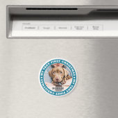 Eerste Kerstmis Modern Custom Pet Photo Keepomwill Magneet (Insitu (Vaatwasser))