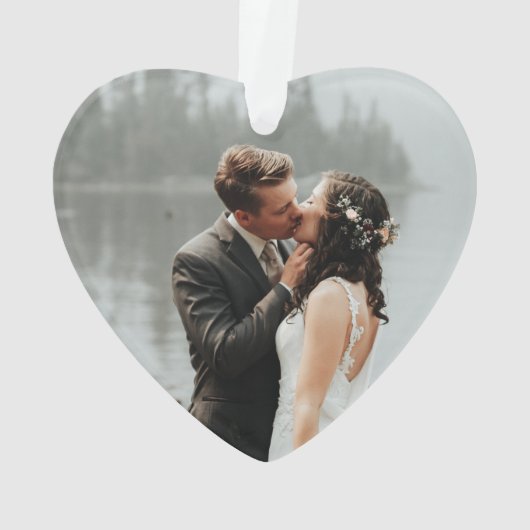 Eerste Kerstmis Mr. | Mevrouw Silver Diamonds Keep Ornament (achterkant)