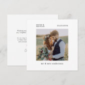 Eerste kerstmis na het huwelijk foto feestdagenkaart (Voorkant / Achterkant)