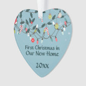 Eerste Kerstmis Nieuwe kerstvierclampjes Ornament (voorkant)