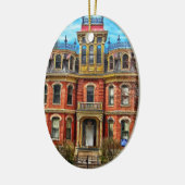 Eerste Kerstmis Nieuwe startfoto Ornament (Links)