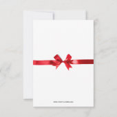 Eerste Kerstmis Rood Ornament - 3x5 Kerstkaart Kaart (Achterkant)