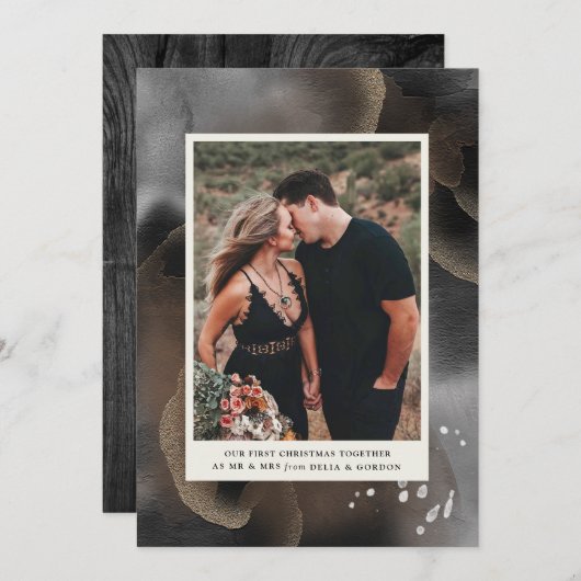 Eerste kerstmis samen Fotokaart Kaart (Voorkant / Achterkant)