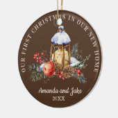 Eerste Kerstmis samen Keramisch Ornament (Links)