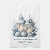 Eerste Kerstmis samen Theedoek (Verticaal)