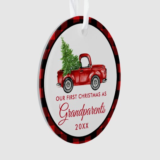 Eerste Kerstmis Trauck Pset Ornament (voorkant)