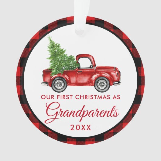 Eerste Kerstmis  Trauck Pset Ornament (voorkant)